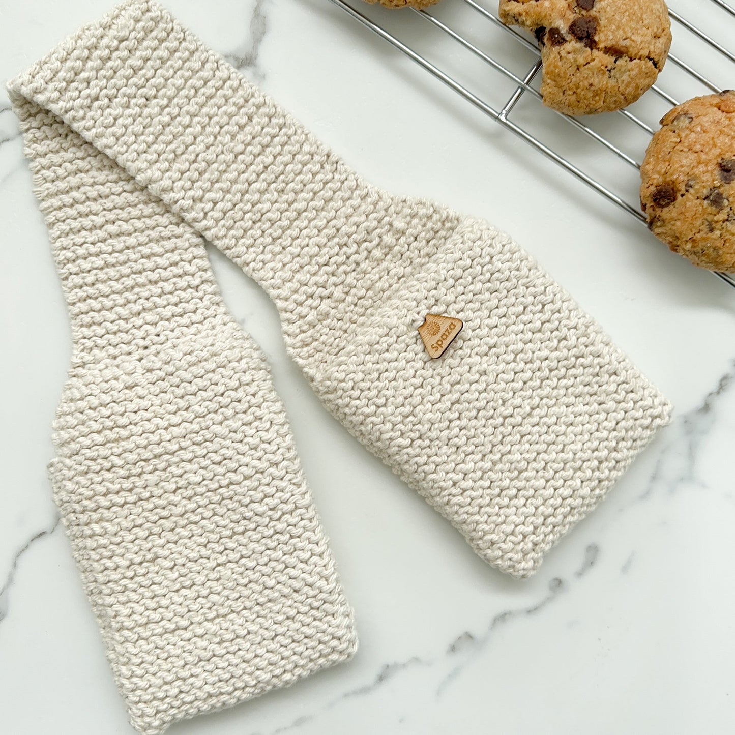 Double Oven Mitts, Hand Knit | Heat Resistance
