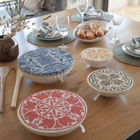 Dish and Bowl Cover Set of 4 | Madiba Print
