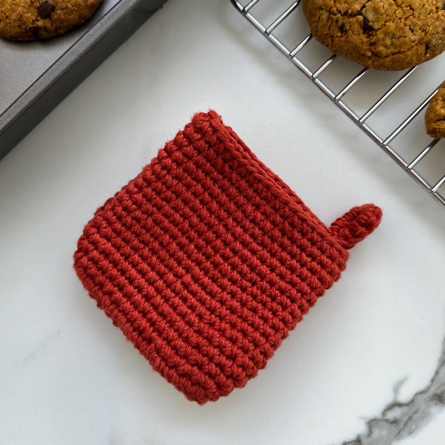 Crocheted Pinch Oven Mitt | Heat-Resistant