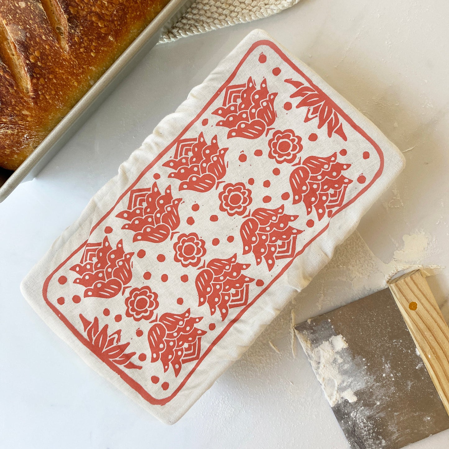 Loaf Pan Cover breathable cover for bread making or food storage