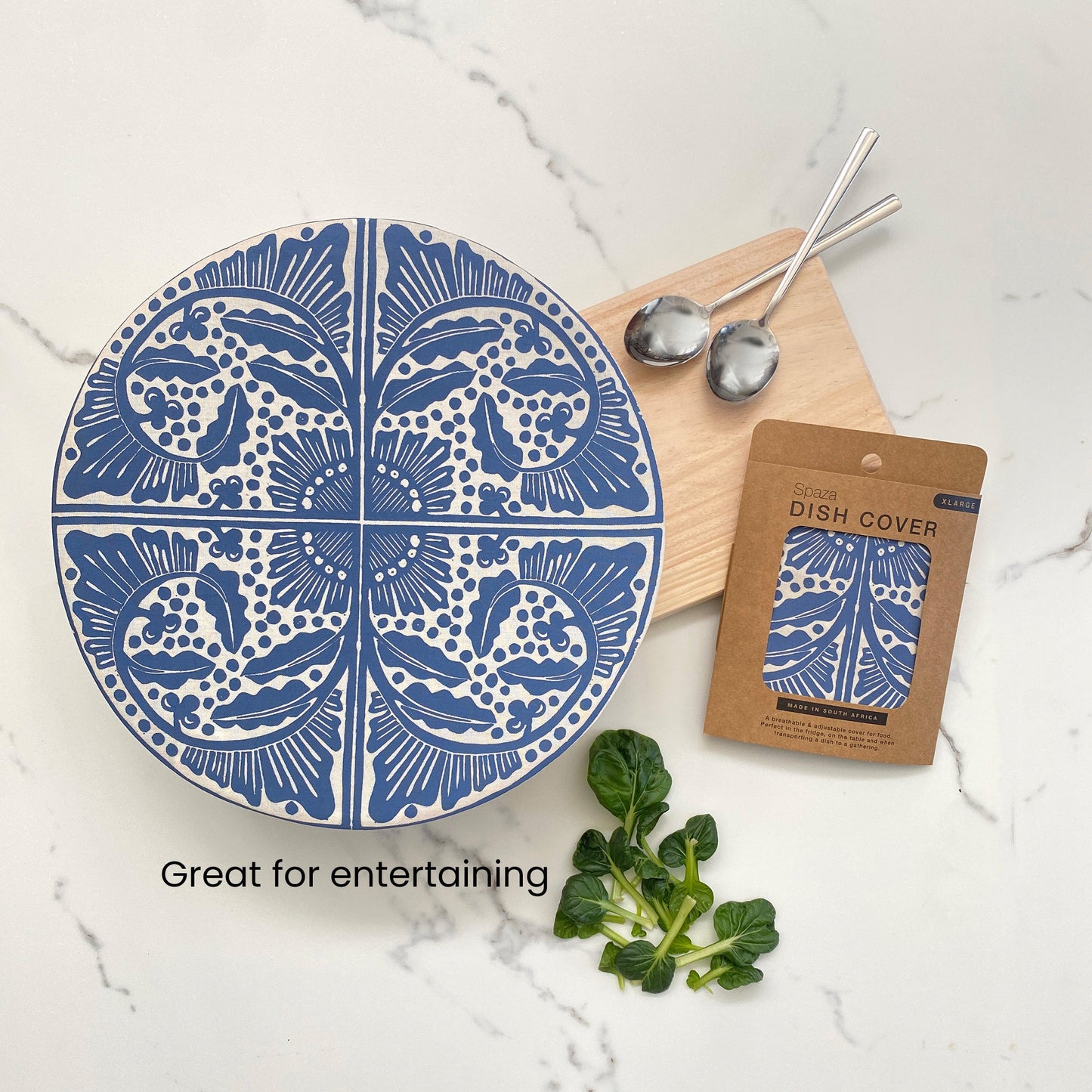 Dish and Bowl Cover Extra Large Madiba Print