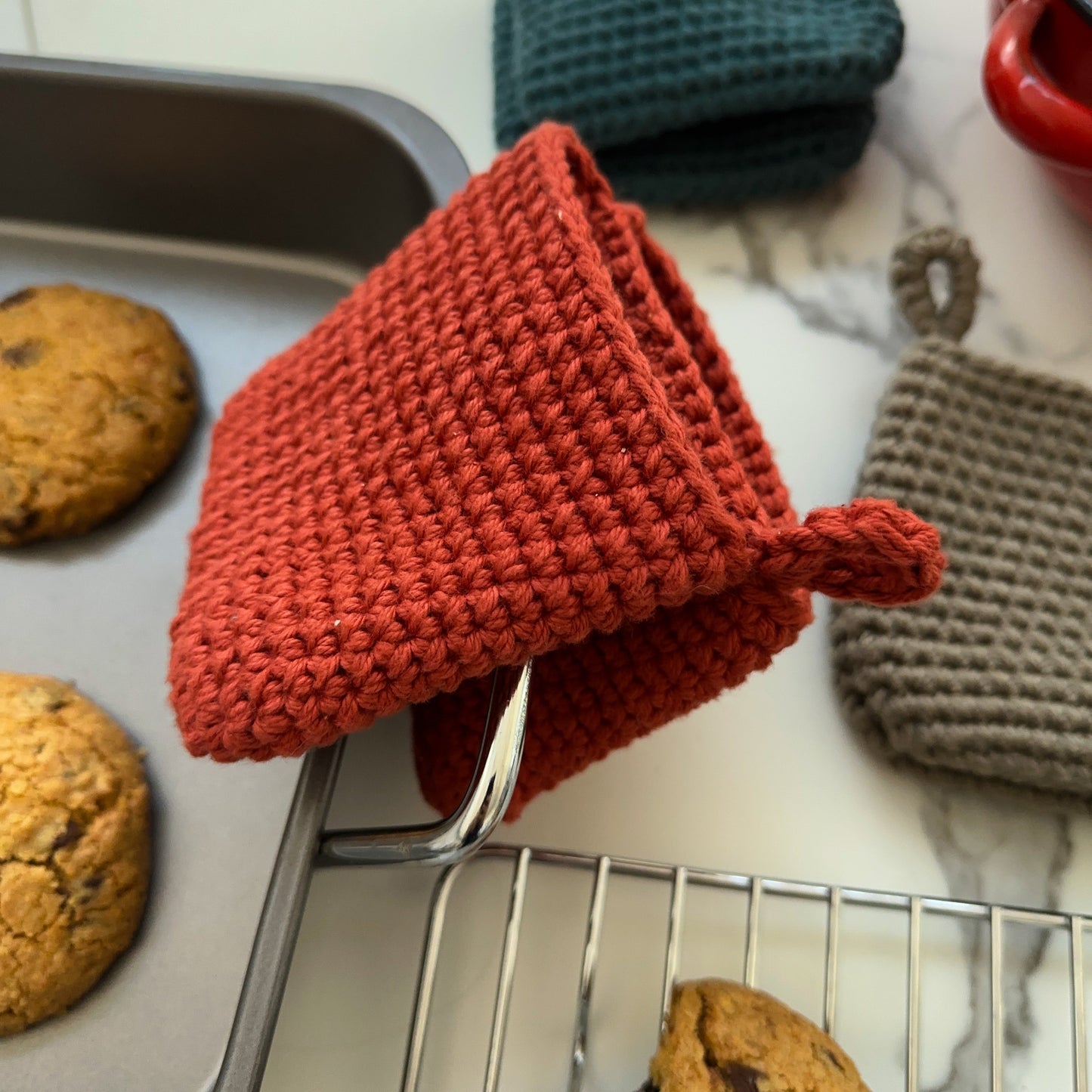 Crocheted Pinch Oven Mitt | Heat-Resistant