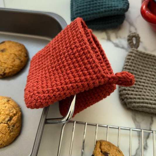 Crocheted Pinch Oven Mitt | Heat-Resistant