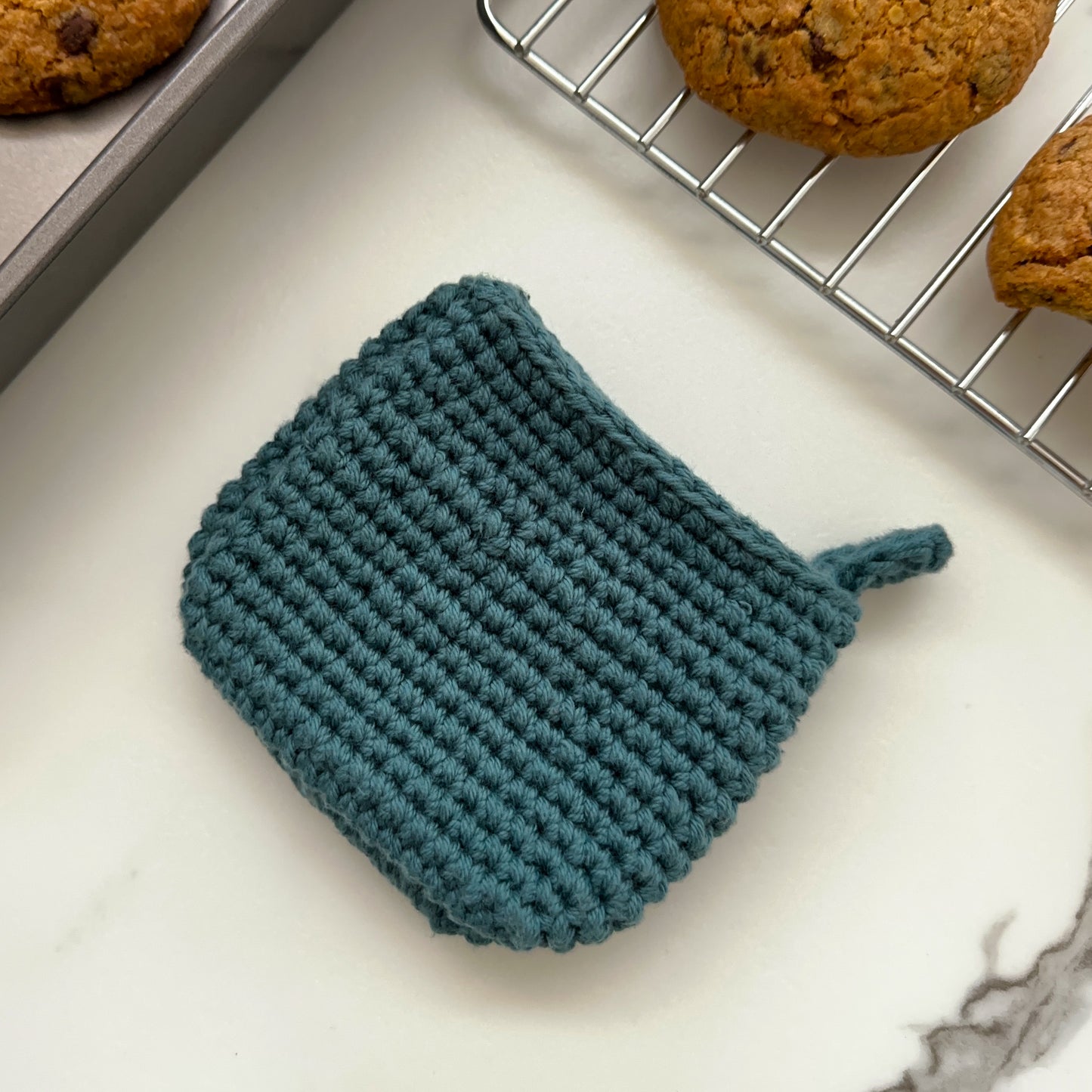 Crocheted Pinch Oven Mitt | Heat-Resistant