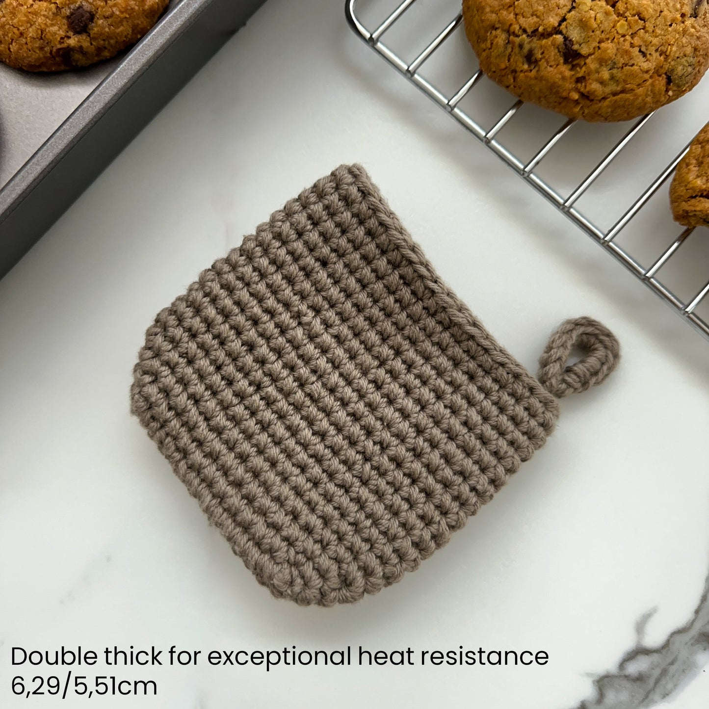 Crocheted Pinch Oven Mitt | Heat-Resistant