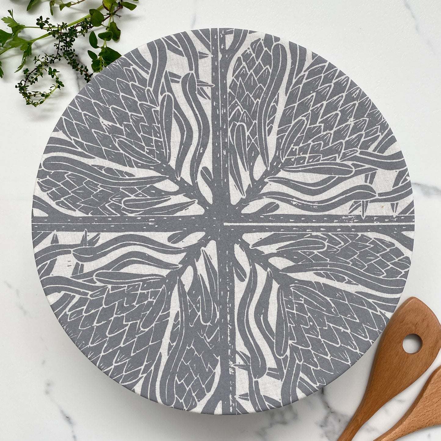 Dish and Bowl Cover Extra Large | Protea Print