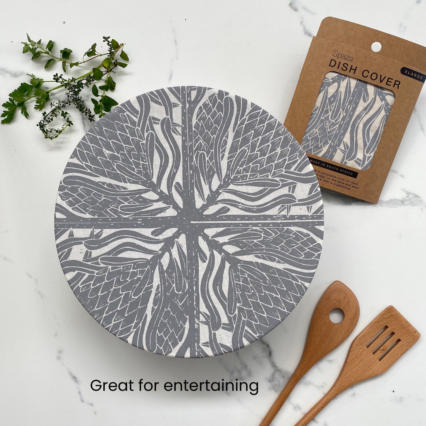 Dish and Bowl Cover Extra Large | Protea Print