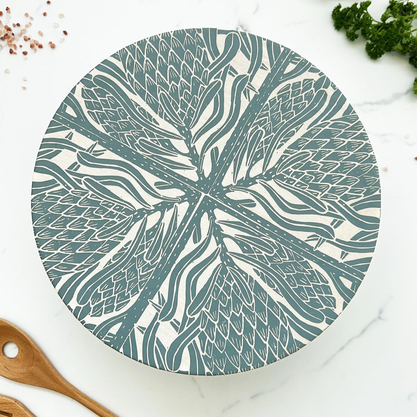 Dish and Bowl Cover Extra Large | Protea Print
