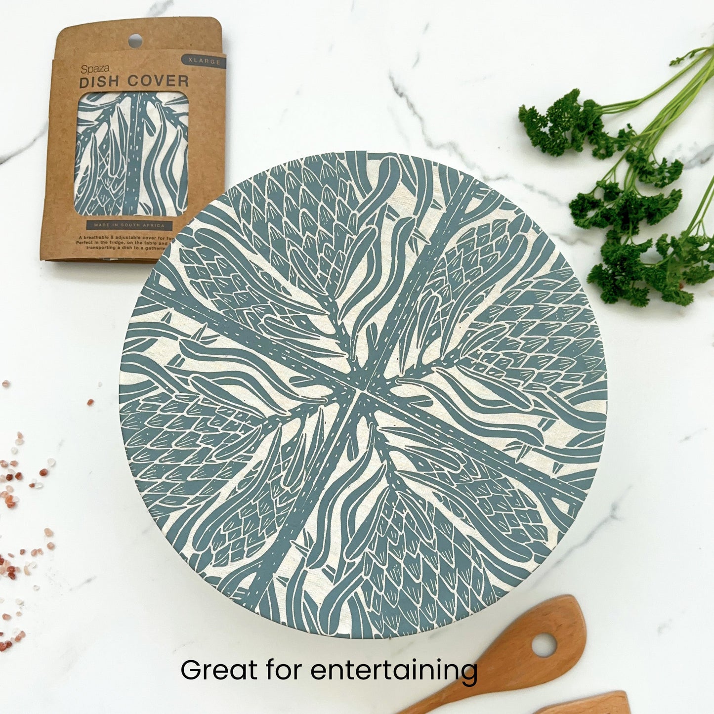 Dish and Bowl Cover Extra Large | Protea Print