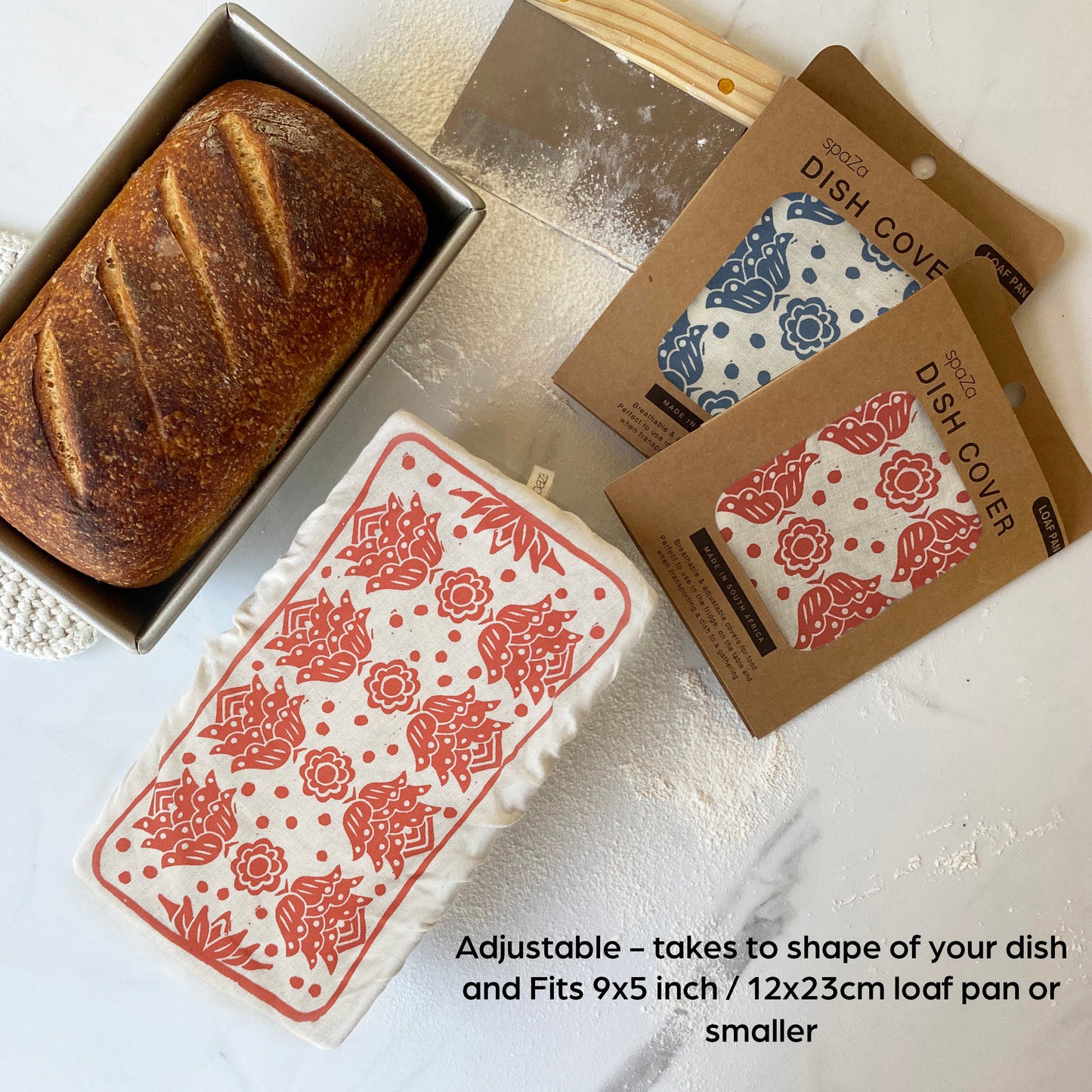 Loaf Pan Cover breathable cover for bread making or food storage