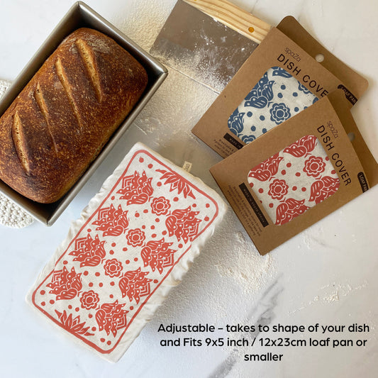 Loaf Pan Cover breathable cover for bread making or food storage
