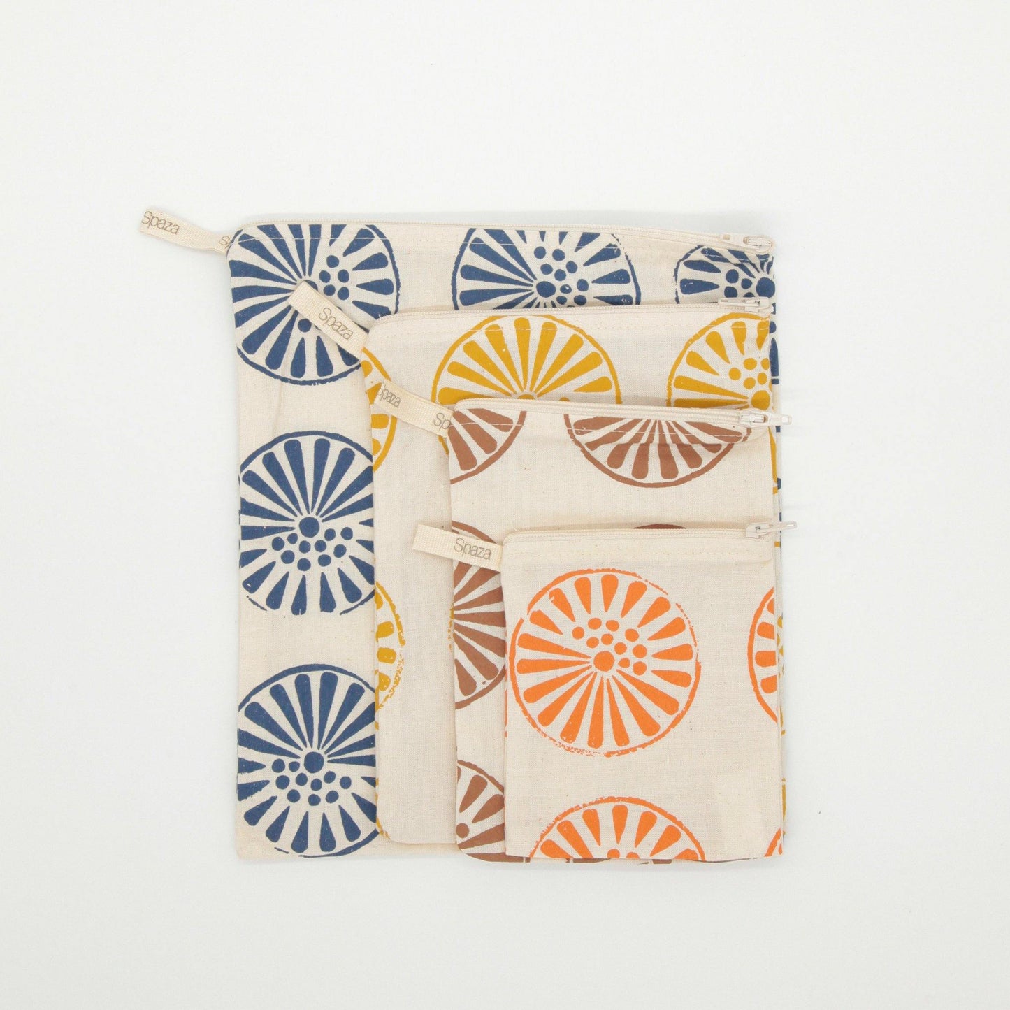Dry Goods Bags Set of 4 : fabric zip bags for bulk food refill shopping - spaza.store.com