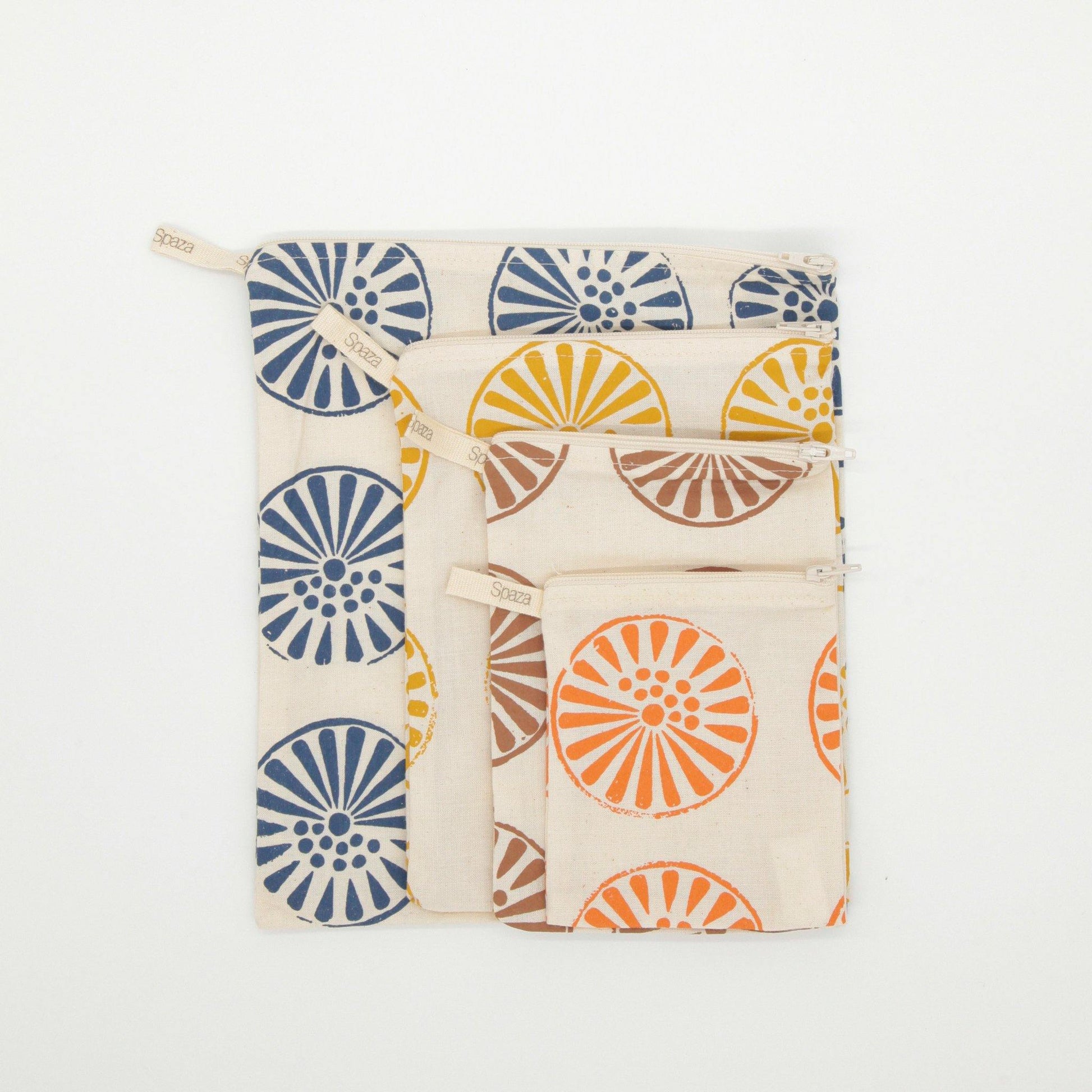 Dry Goods Bags Set of 4 : fabric zip bags for bulk food refill shopping - spaza.store.com